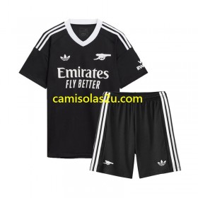 Camisolas de futebol Arsenal Guarda Redes Criança Equipamento Quarto 2024/25 Manga Curta